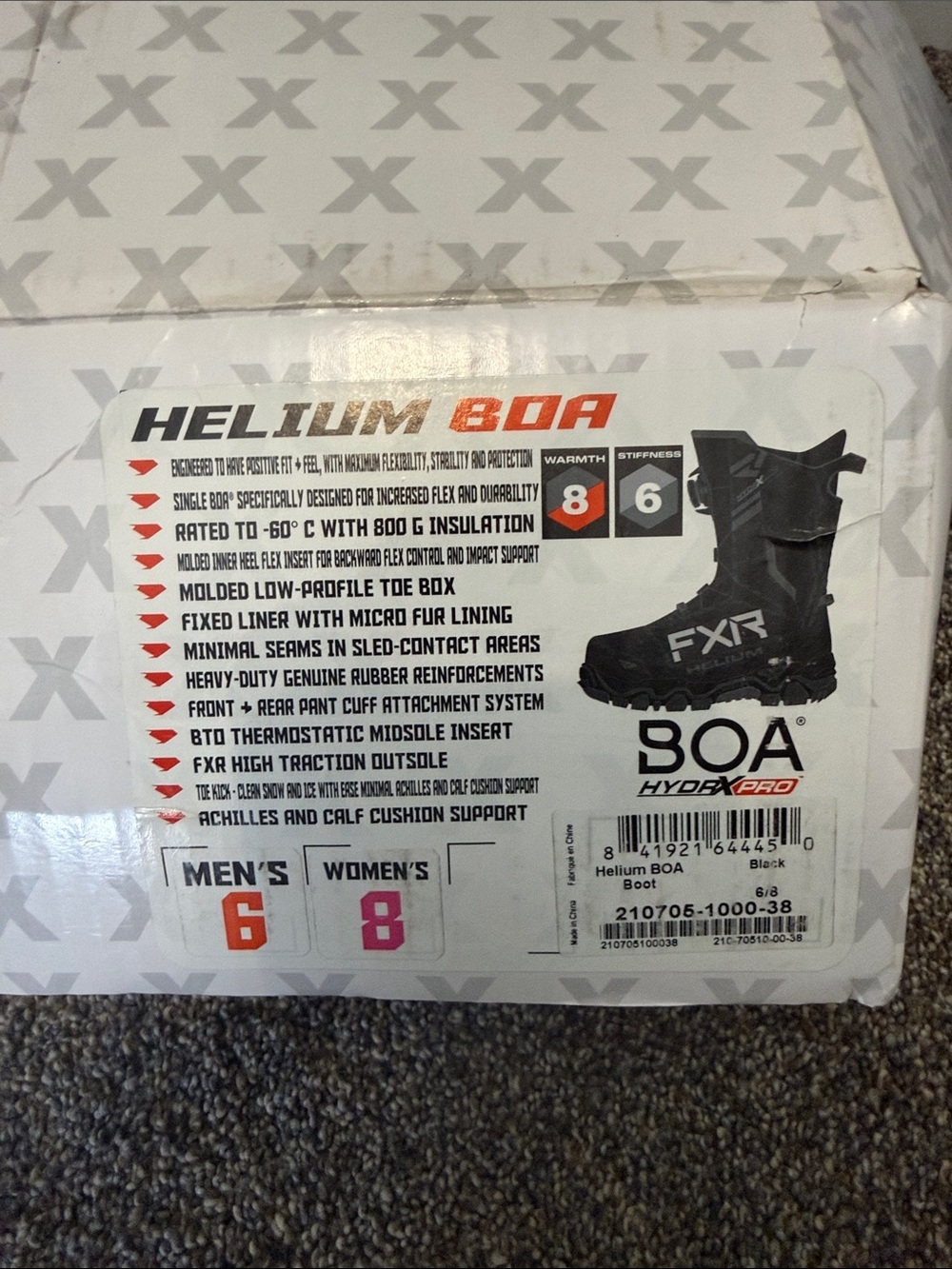 NWT - Helium BOA Men's/ Women’s Black Snow Boots